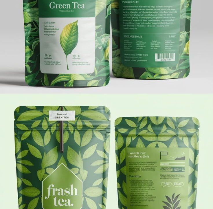 Custom Green Mylar Bags